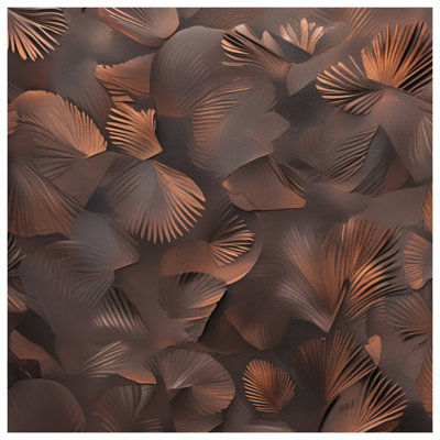 Bronze Textured Leaves Blankets