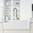 Edison 19" H 1-handle Pull-Down 2-Function Sprayer Kitchen Faucet-46492898-28294597