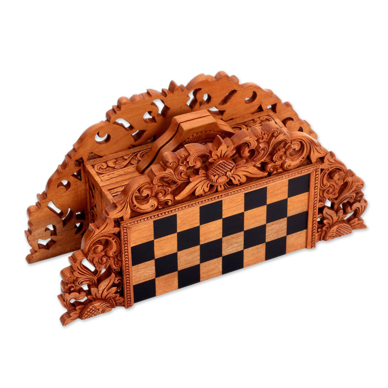 Échecs de bois de guirlande ramayana Perce