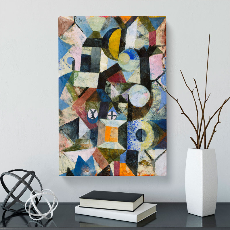 Yellow Half-Moon by Paul Klee - Wrapped Canvas Painting, 60cm H x 40cm W x 3cm D