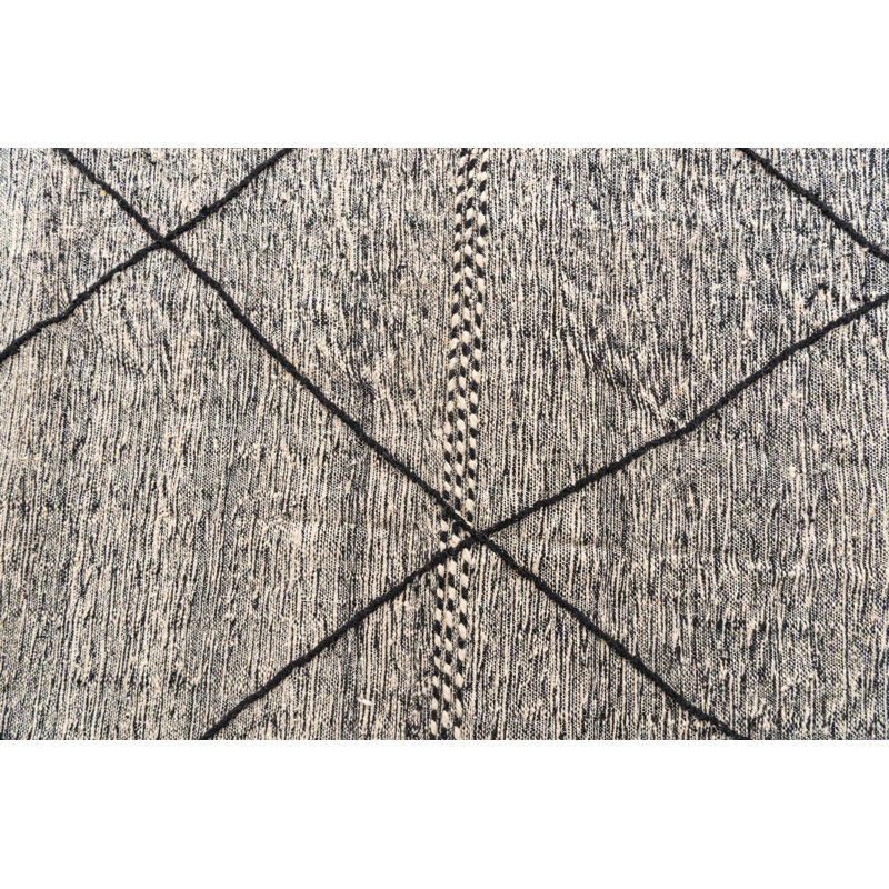Tapis noir et blanc Julian
