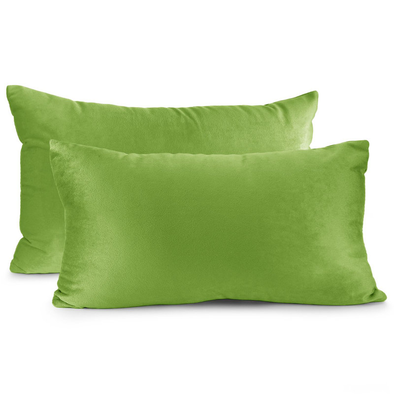 Velvet decorative Throw Pillow Cover, Garden Green