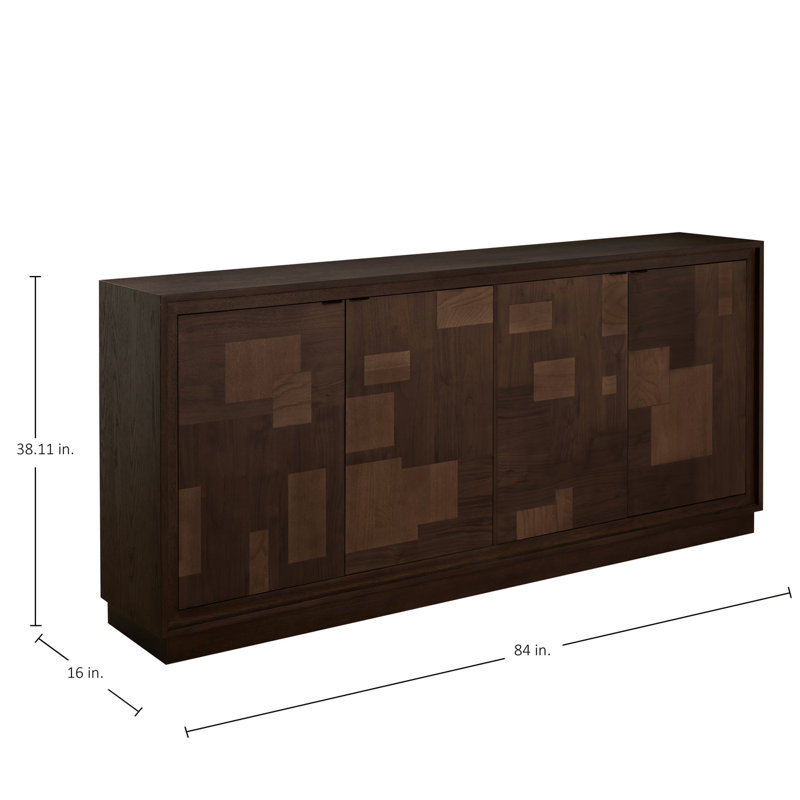 Elwood Assorted Wood Sideboard - 4 Shelves, Dusk