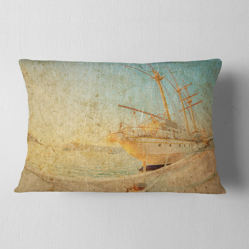 Coussin Old Sea, 12 po x 20 po, Rectangulaire