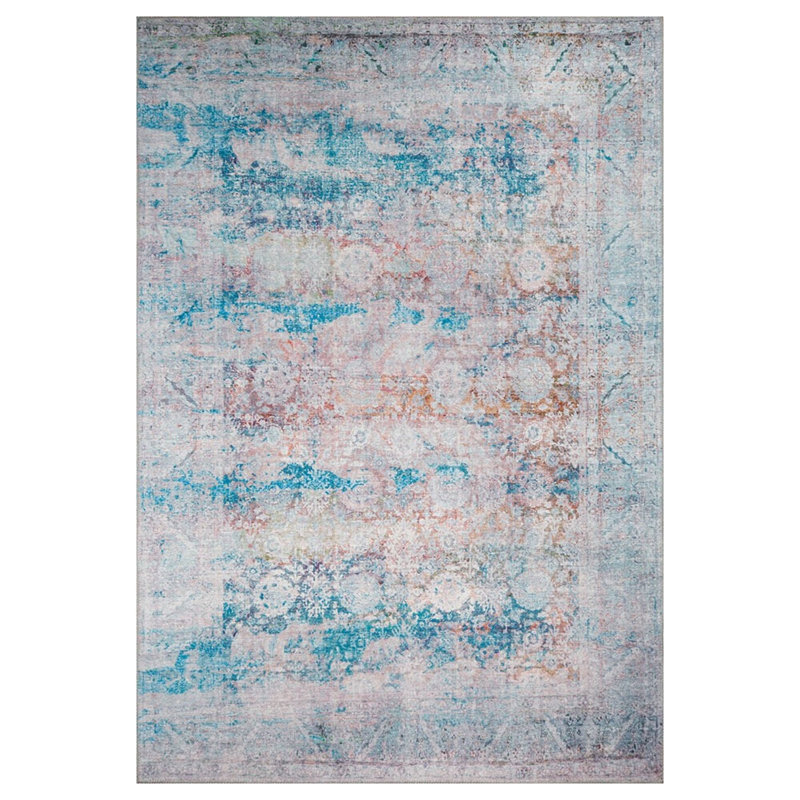 Tapis 100% polyester de qualité supérieure, 6,9 x 10,2 pi | 1850 g / m², hauteur de poils de 0,2 po | Polyester recyclé dessous | Lavable à la machine à 30 ° C | Conception douce, durable et écologique pour les espaces de vie modernes
