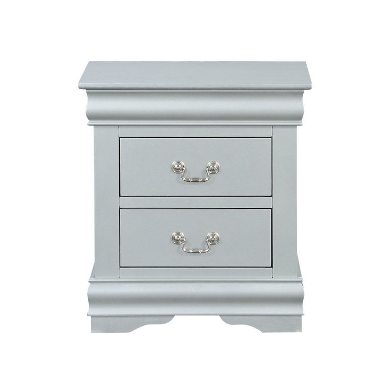 Table de chevet Louis Philippe III, Argent argent