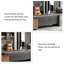 102.36"Modern Luxury Brown L-Shaped Solid Wood Office Desk-1468552814