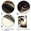 «Black and Gold Swirl V» - Art mural moderne sur toile-1191330374-1191330396