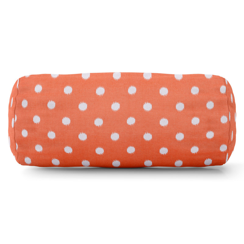 Coussin Ikat Dot, Orange