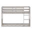 Lit superposé avec panneaux de porte de grange réversibles et conception à plancher bas pour des espaces flexibles-518825177