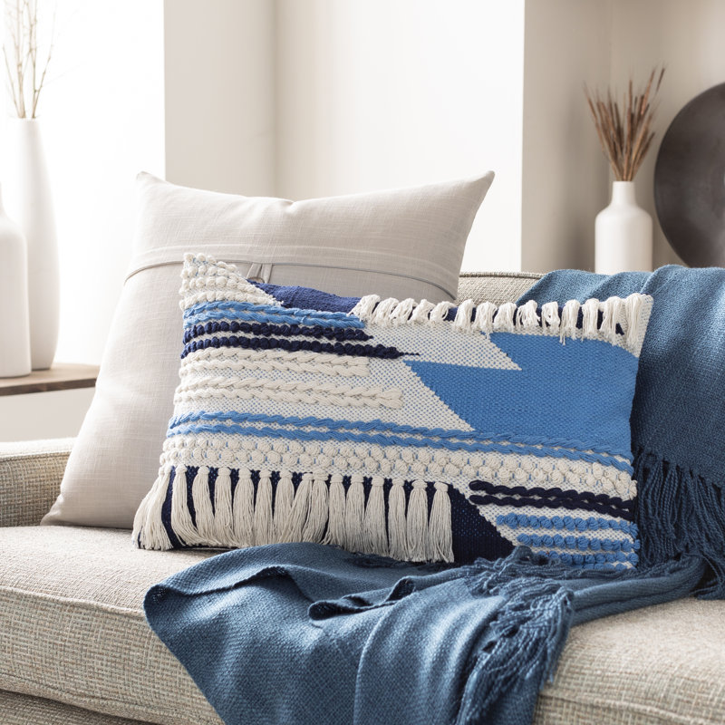 Housse de coussin rectangulaire en coton, Duvet
