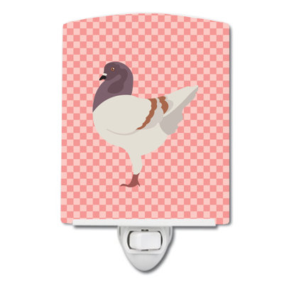 German Modena Pigeon Check Ceramic Night Light