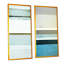 «Blue Meets Brown Modern Art III», ensemble de 2 peintures sur toiles-1736046216-1736046218