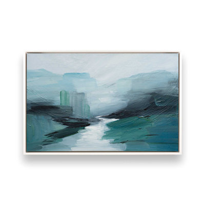 Where the Water Leads II Canvas Print in a Frame