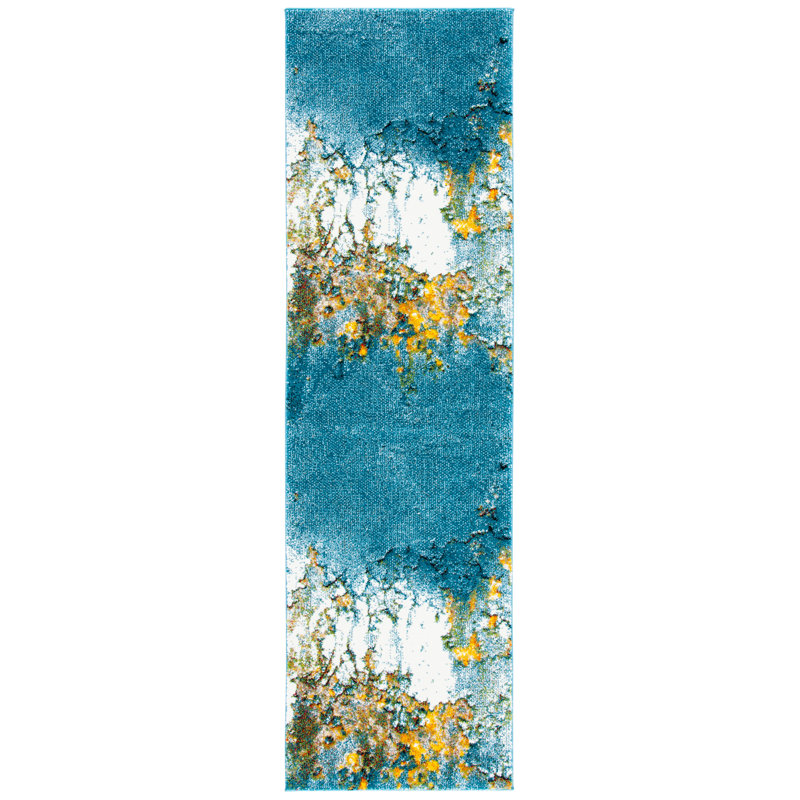 Jaxen Performance Abstract Rug, Runner 2'3" x 20'