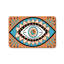 Tapis de porche Evil Eye Sun Moon, 20 po x 32 po, bleu orange, entrée intérieure / extérieure