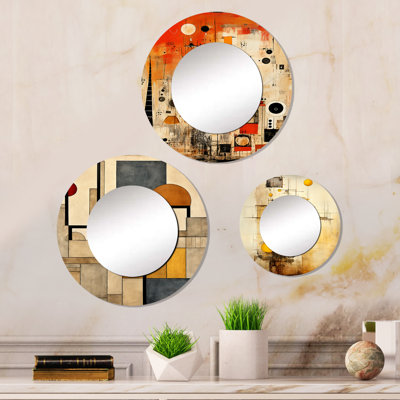 Ellierose Metal Round Mirror