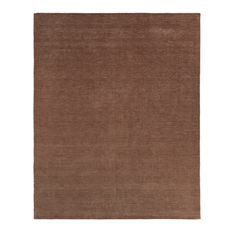 Jamal Hand Woven Wool Area Rug, Beige, Rectangle 72" x 108"