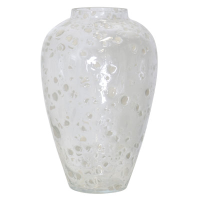 Reighna Vase - White and Clear