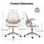 Chaise de bureau en filet à dossier moyen avec accoudoirs rabattables, chaise de travail ergonomique pour le bureau personnel-116463723