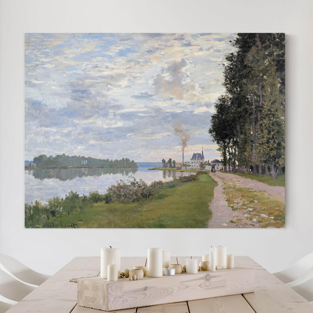 Leinwandbild The Promenade at Argenteuil von Claude Monet