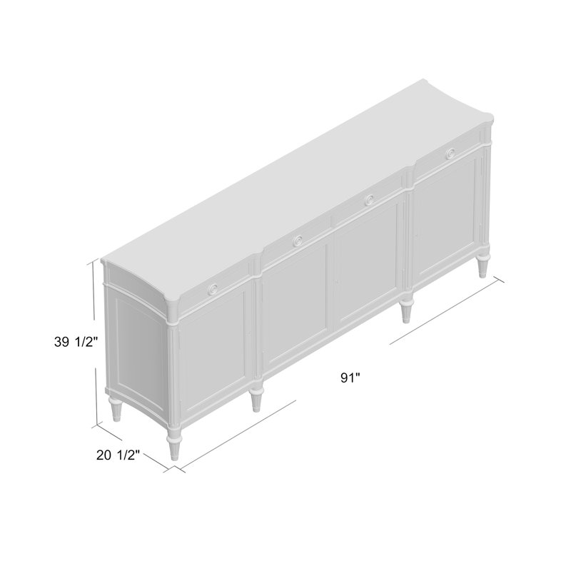 Hamilton 91'' W Sideboard