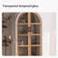 Vitrines en bois massif beige et Burlywood