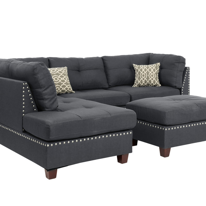 3-PC SECTIONAL Polyfiber Sectional Sofa