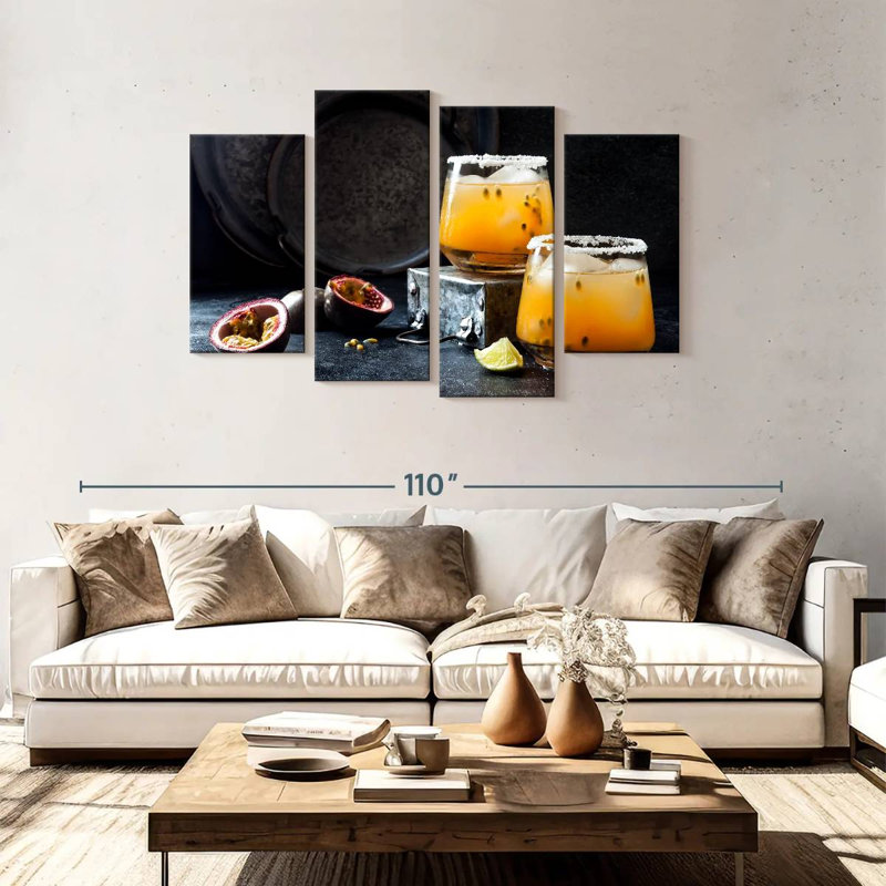 Yarlin Mango Passionfruit Cocktails, 48" H x 75" W