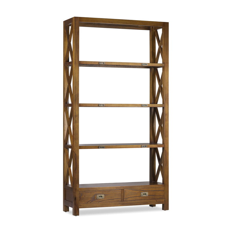 Makowski 190cm H Solid Wood Standard Bookcase