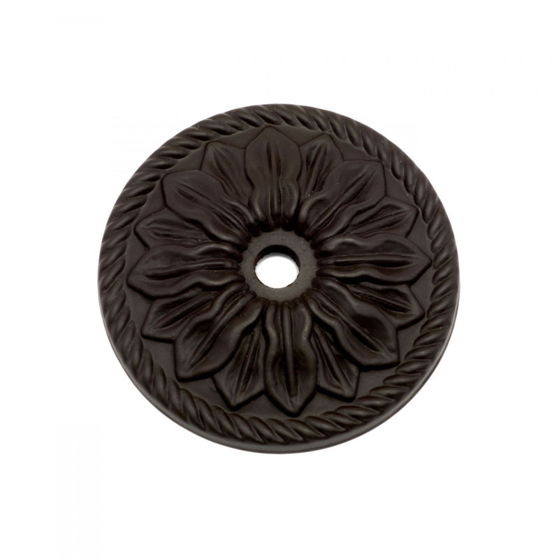 Plaque de bouton de fleur BP Series, Bronze huilé