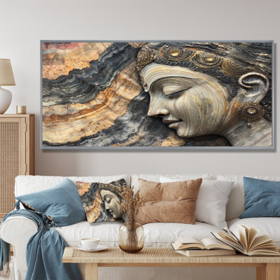 «Hafley Hinduism God Meditation To The Marble» - Art mural de l'hindouisme