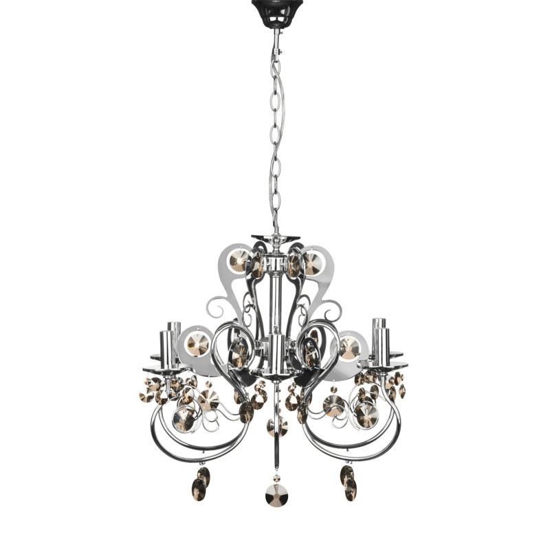 Tyson 6 - Light Candle Style Chandelier