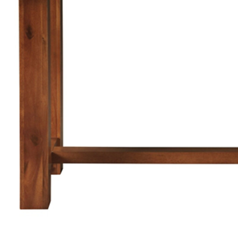 Table de salle à manger de conception contemporaine à finition brune