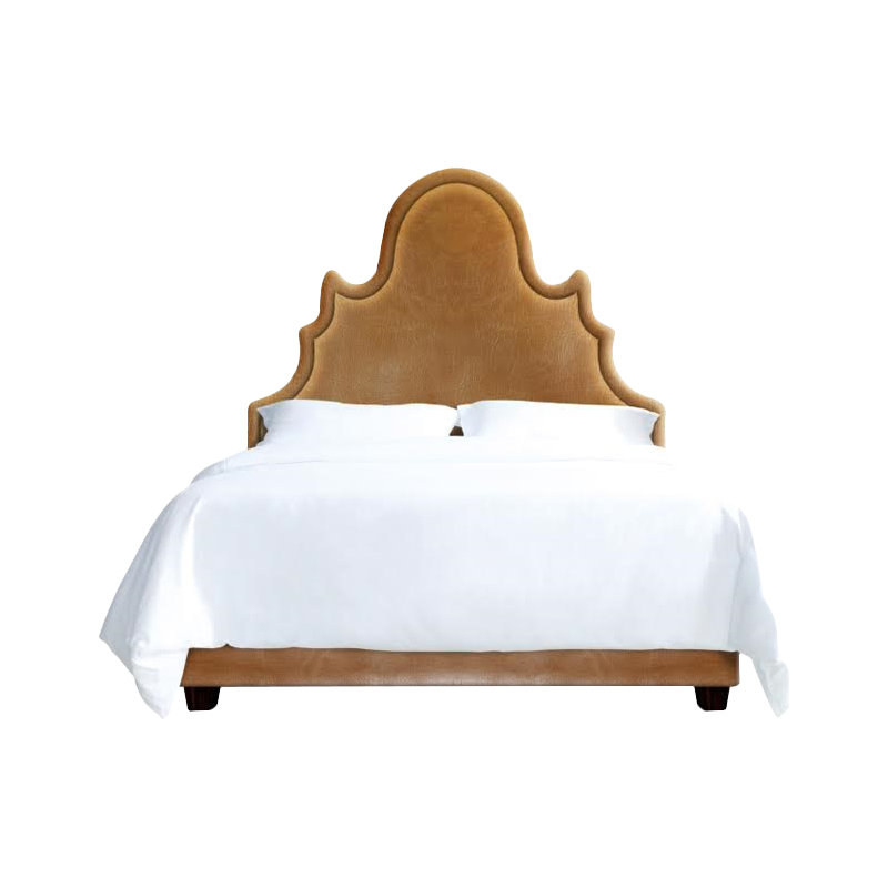 Amalie Upholstered Bed, Cashew, Full