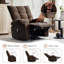 Fauteuil inclinable à bascule pivotant de massage de 21 pouces avec massage par vibration-1561974454