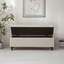 50.5‘ Wide Tufted Faux Leather Upholstered Storage Bench-420300151