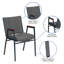 Chaise empilable robuste avec accoudoirs Aliya-727151117
