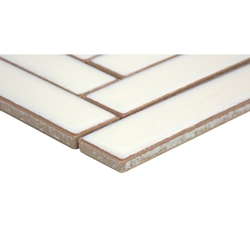 Regala™ 8" x 10" Porcelain Herringbone Mosaic Tile, Bequest