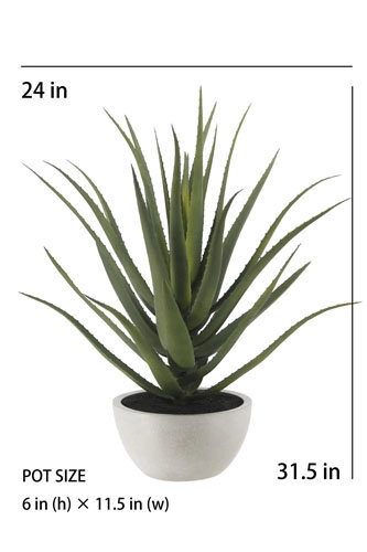 31.5" Artificial Agave Plant