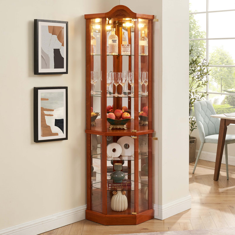 Armoire de coin lumineuse