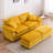 Oversized Loveseat Sectional Sofa Modern Deep Seat Reversible Chaises Couch With 2 Movable Ottomans And Pillows,-844638369