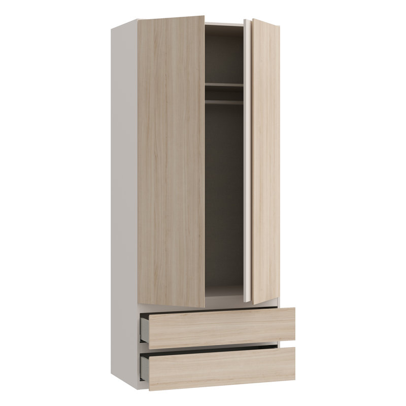 Tashyia 2 Door Manufactured Wood Wardrobe