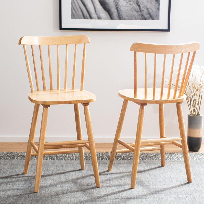 Tabouret Cerian, Tabouret de comptoir (siège d’une hauteur de 24, Brun clair