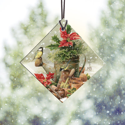 Marjolein Bastin  Winter Flowers  Hanging Glass Print