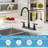 8 inch Centerset Kitchen Faucet 3 Hole 2 Handle Swivel Sink Mixer-115638234