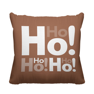 Hohoho Christmas Indoor/Outdoor Throw Pillow
