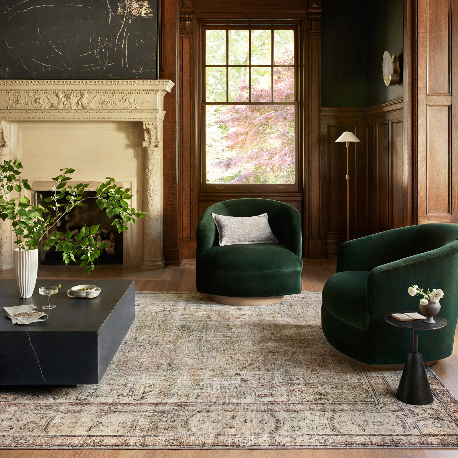 Loloi Margot Antique/Sage Area Rug feat. CloudPile, Rectangle 5' x 7'6"