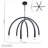 6 - Light Dimmable Modern Linear Chandelier