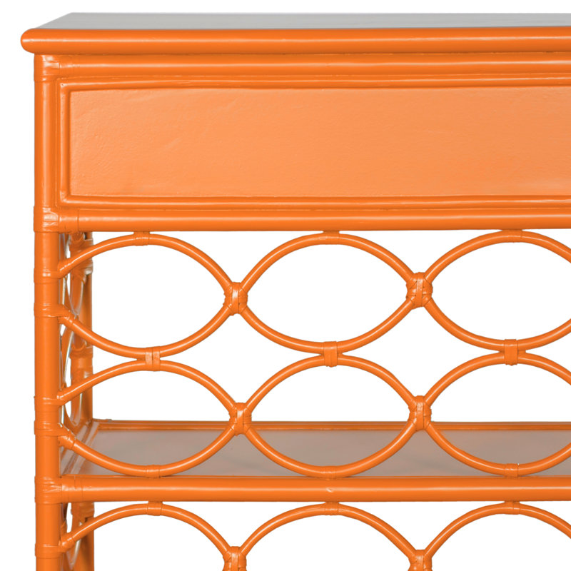 Manning End Table, Citrus Orange